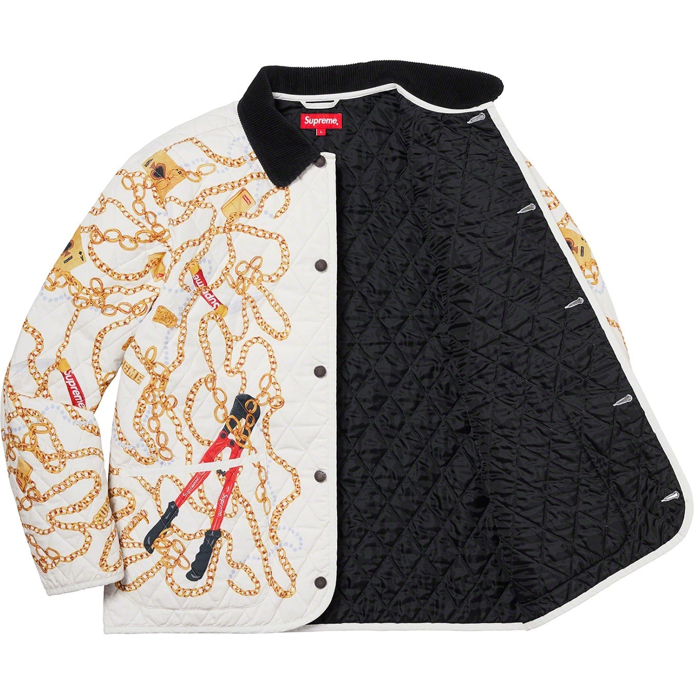 Chains Quilted Jacket view 3